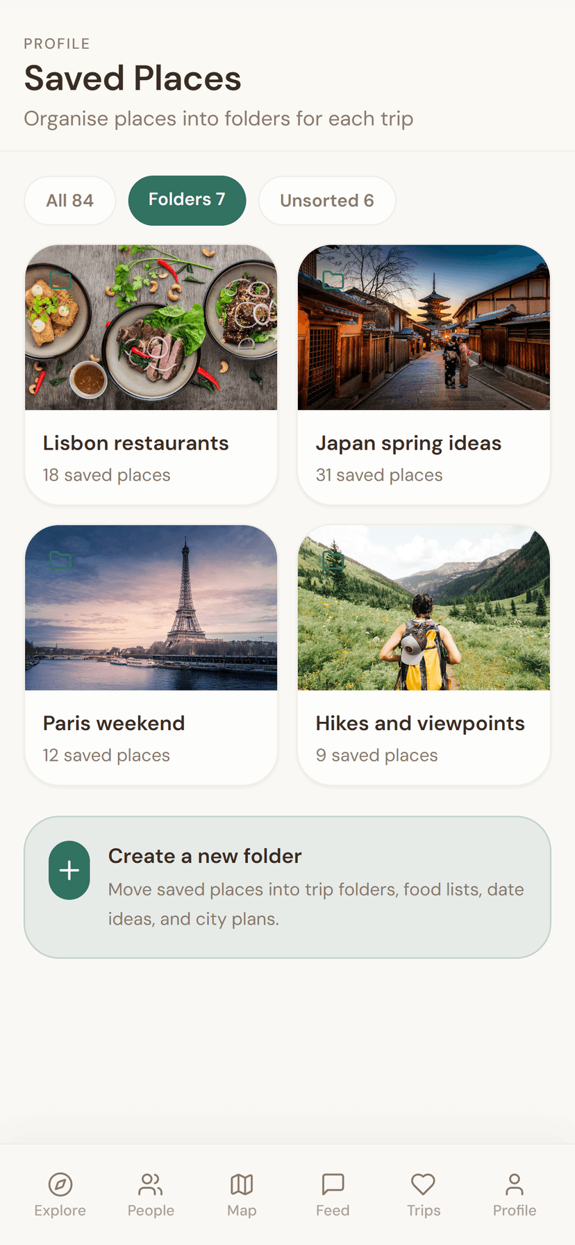 Saved Places